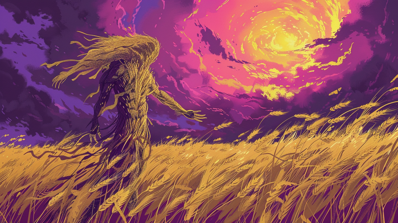 Dreams of Wheat: A Surrealistic Journey Through Golden Fields