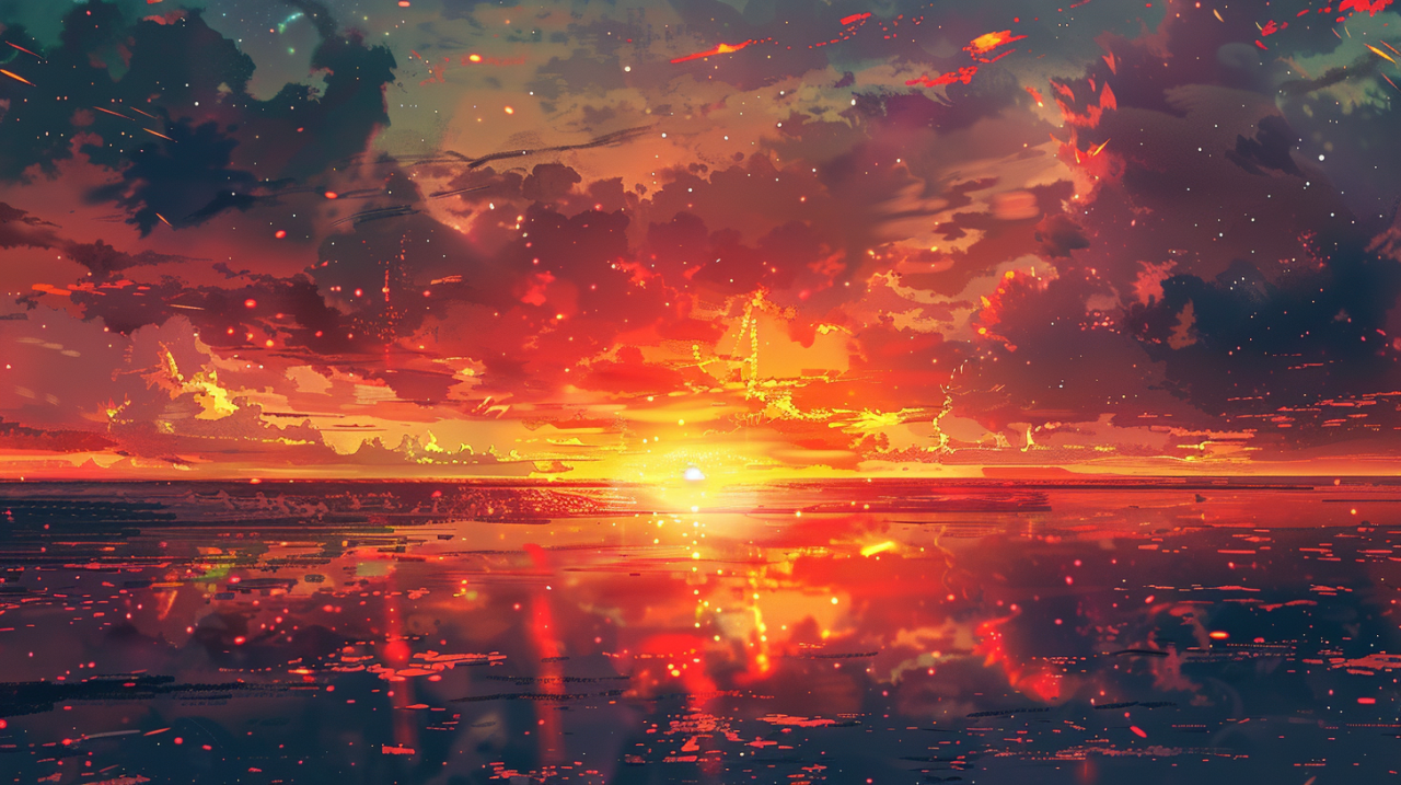Vibrant Horizon: Capturing the Essence of Sunset in Painting
