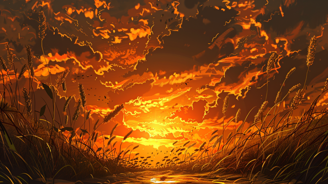 Whimsical Wheat Dreams: An Artistic Escape into Golden Fields